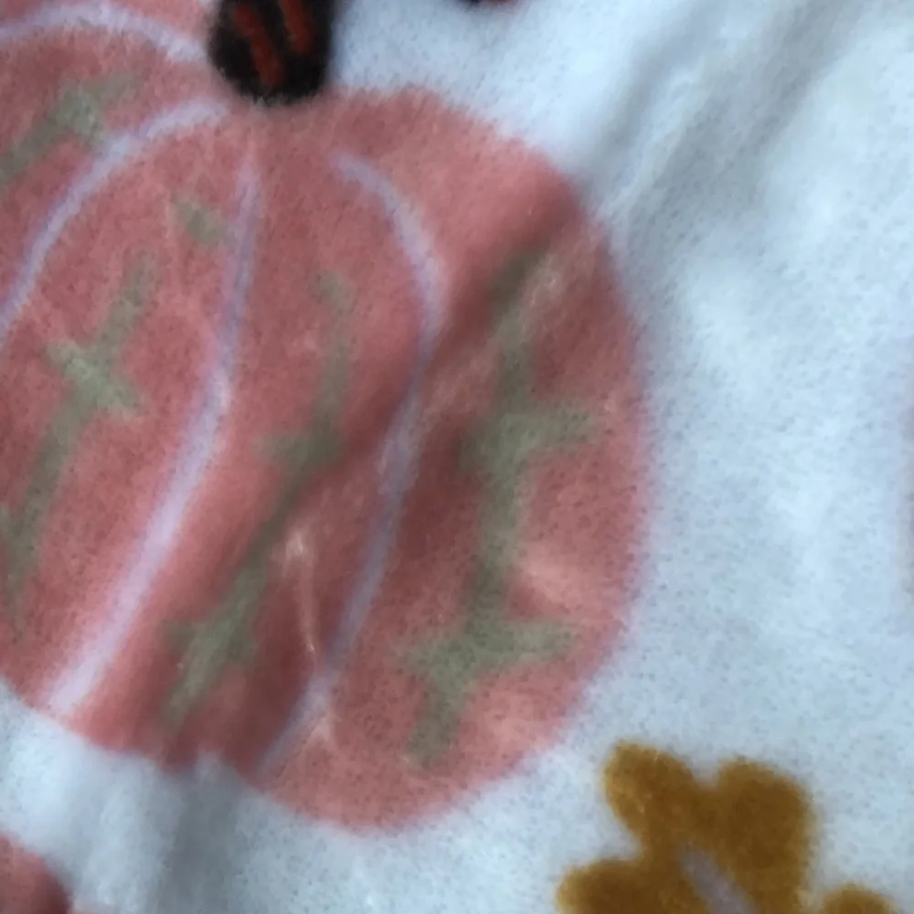 Envogue painted pumpkin gourd print throw blanket